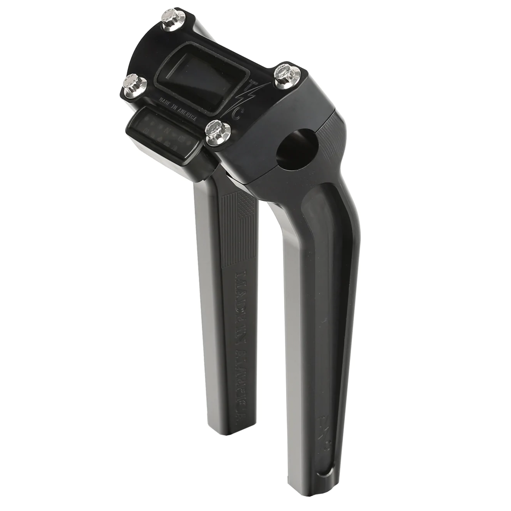 Thrashin 1in Pull Back Risers 9.5In W/ Guage Cutout 18-22 Softail