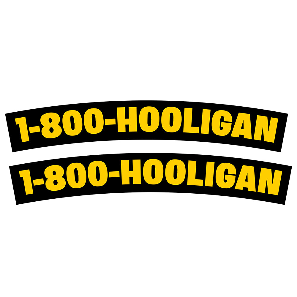 1-800-Hooligan Fender Stickers
