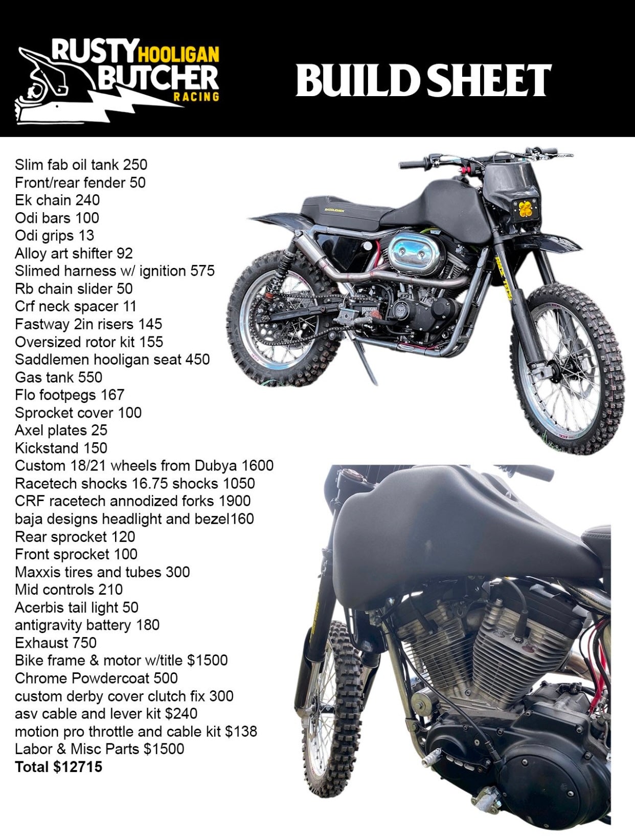 Sportster Hooligan Offroad Bike