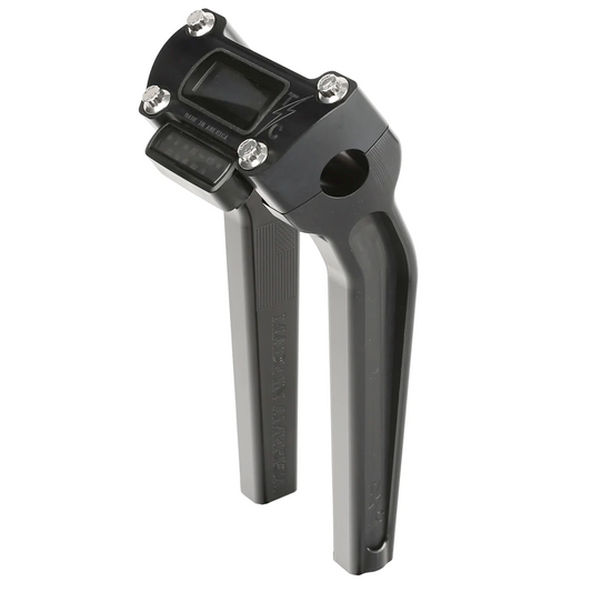 Thrashin 1in Pull Back Risers 9.5In W/ Guage Cutout 18-22 Softail